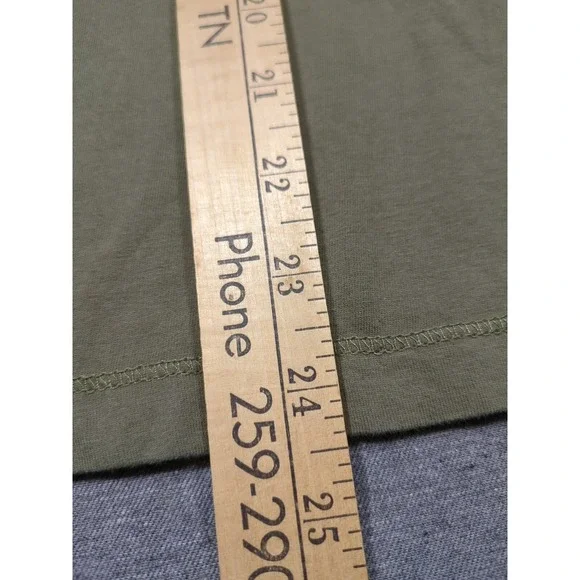 21 Men Los Angeles Olive Green Henley Long Sleeve Soft Cotton Mens Size M Shirt - Picture 10 of 16